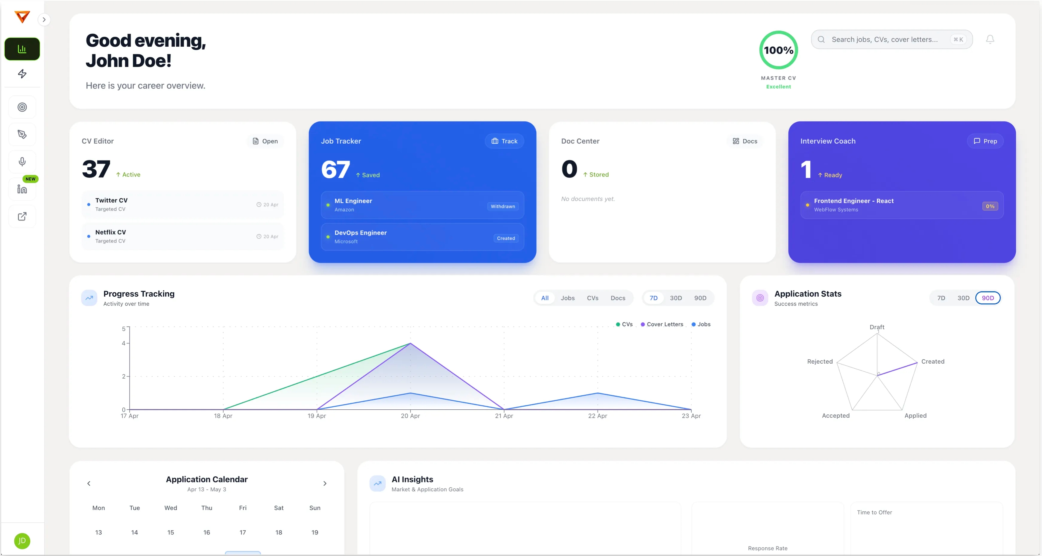 CVCircle Dashboard